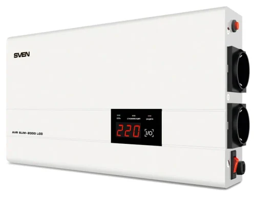 Стабилизатор напряжения Sven Slim AVR -2000 LCD