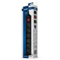 Prelungitor electric SVEN Optima, 6Prize, 3m, Negru