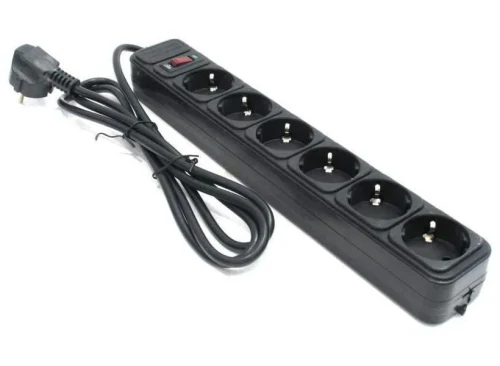 Prelungitor electric Ultra Power UP6-B-15PPB, 6Prize, 4,5m, Negru