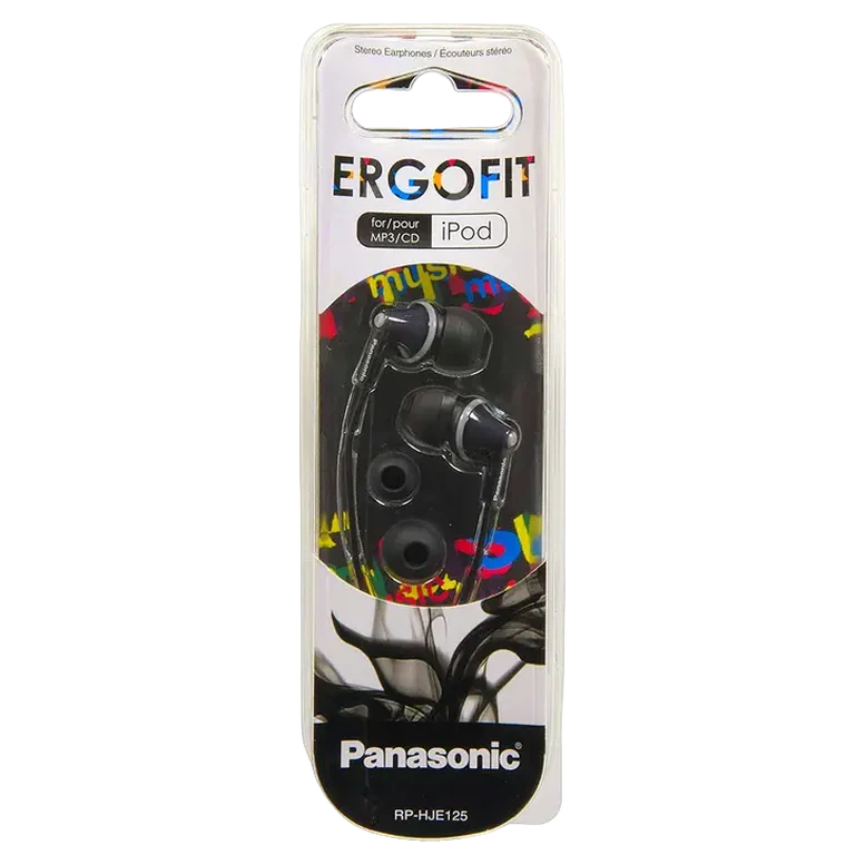 Căști Panasonic RP-HJE125E, Cu fir, Negru 5