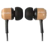 Căști SVEN E-12 WD (SEB 12 WD), Cu fir, Lemn/Negru 2