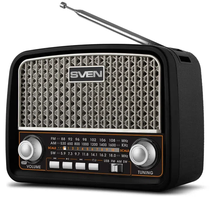 Speakers SVEN Tuner "SRP-555"  3w, FM, USB, SD/microSD 6