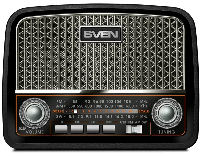 Speakers SVEN Tuner "SRP-555"  3w, FM, USB, SD/microSD 5
