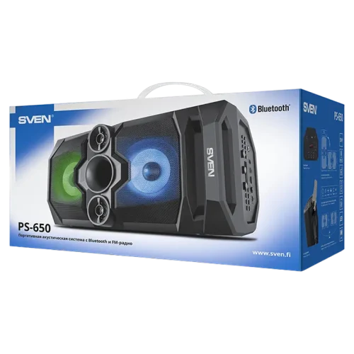 Boxă portabilă SVEN PS-650, Negru