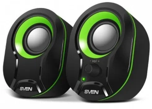 Компьютерные колонки Sven 290 Black/Green