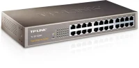 24-port 10/100Mbps Switch  TP-LINK "TL-SF1024D", 1U 13-inch rack-mountable steel case