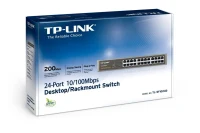 24-port 10/100Mbps Switch  TP-LINK "TL-SF1024D", 1U 13-inch rack-mountable steel case 2