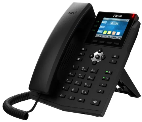 Fanvil X3U Black, VoIP phone, Colour Display, SIP support