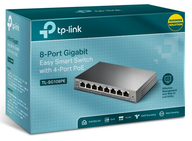 Коммутатор Tp-Link TL-SG108PE 5