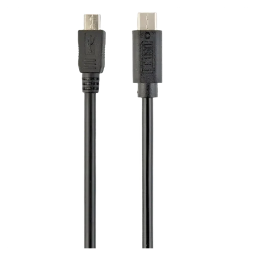 Кабель Cablexpert CCP-USB2-mBMCM-1M, Micro-USB to USB-C, 1 м, Черный
