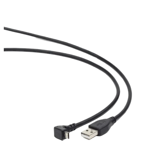 Cablu Cablexpert CCP-mUSB2-AMBM90-6, USB-A to Micro-USB, 1.8 m, Negru
