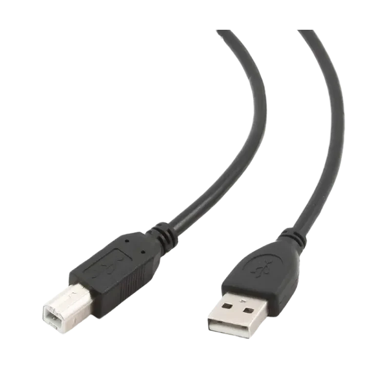 Адаптер Cablexpert CCP-USB2-AMBM-1M, USB-A to USB-B, Черный 3