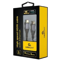 Кабель Cablexpert CCBP-HDMI-2M, HDMI to HDMI, 2 м, Черный 3
