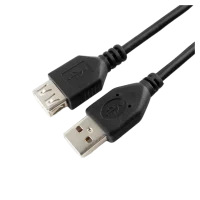 Cablu Cablexpert CCP-USB2-AMAF-10, USB-A to USB-A, 3 m, Negru