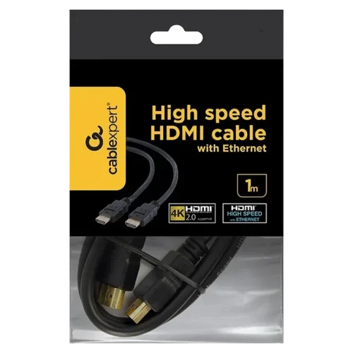 Cablu Video Cablexpert CC-HDMI4-1M, HDMI to HDMI, 1 m, Negru