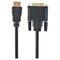 Cablu Video Cablexpert CC-HDMI-DVI-15, HDMI to DVI, 4.5 m, Negru