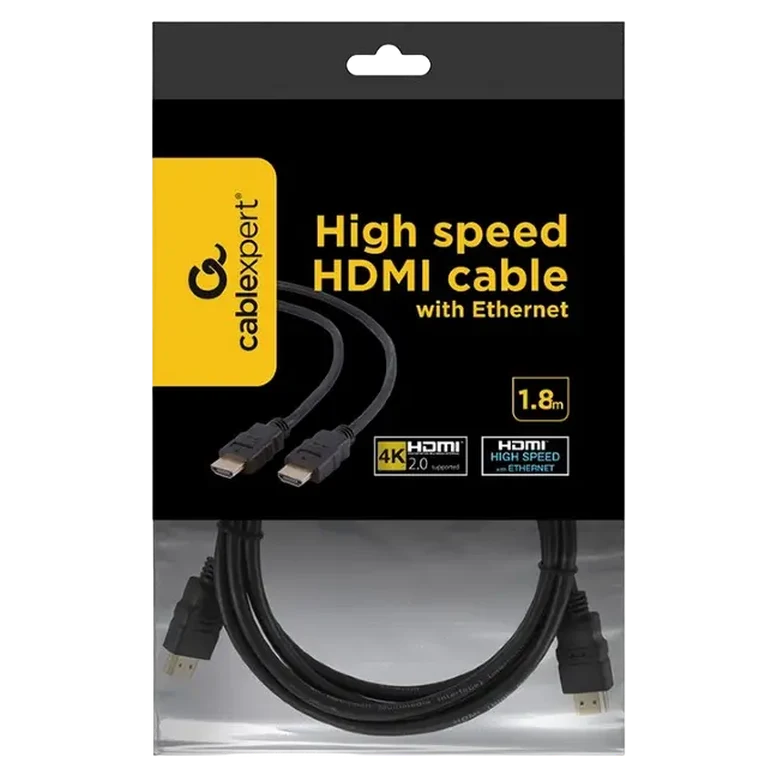 Cablu Video Cablexpert CC-HDMI4-6, HDMI to HDMI, 1.8 m, Negru 4