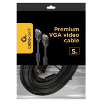 Видеокабель Cablexpert CC-PPVGA-5M-B, 4 x VGA, 5 м, Черный 3