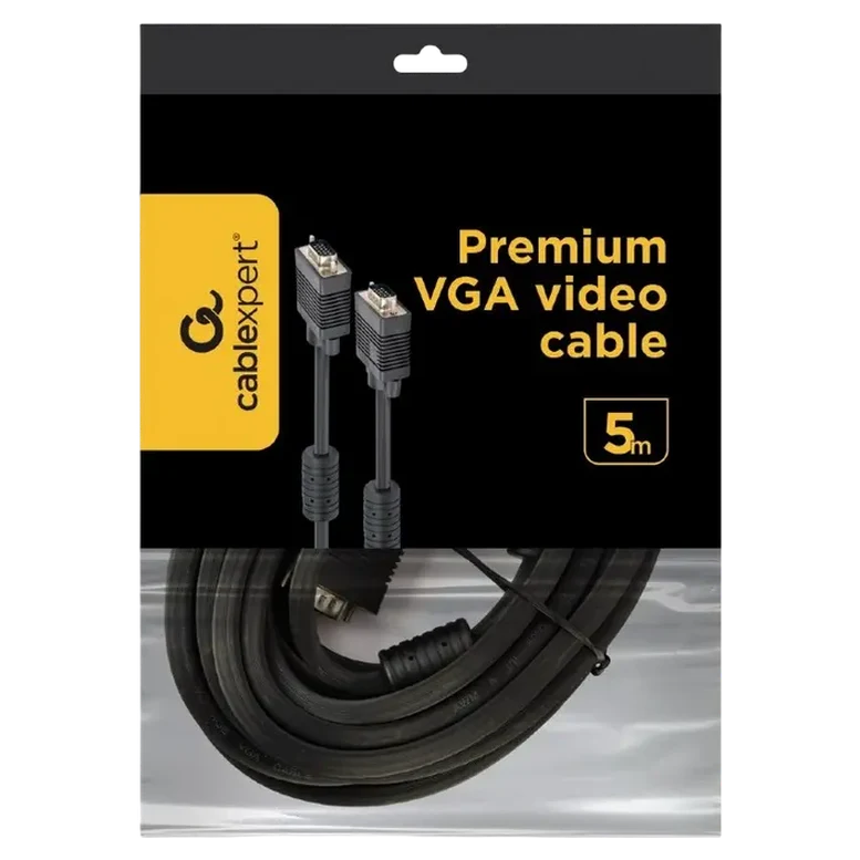 Видеокабель Cablexpert CC-PPVGA-5M-B, 4 x VGA, 5 м, Черный 3