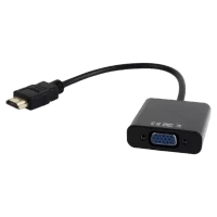 Конвертер видео/аудио Cablexpert A-HDMI-VGA-03, HDMI to VGA, 0.15 м, Черный