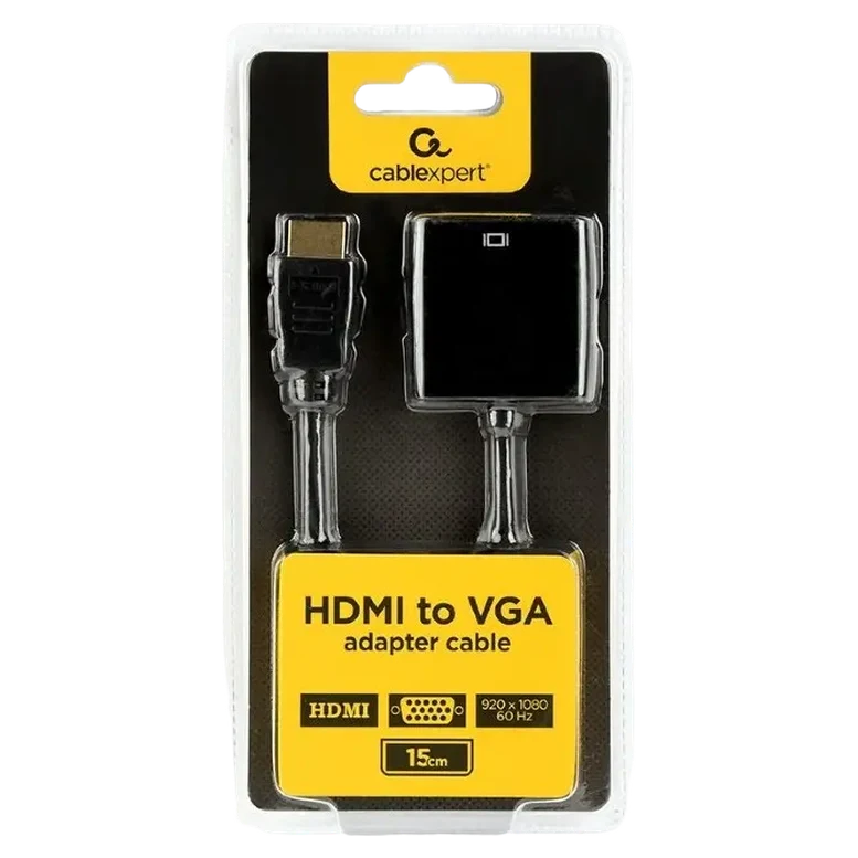 Конвертер видео Cablexpert A-HDMI-VGA-04, HDMI to VGA, 0.15 м, Черный 2