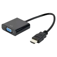 Конвертер видео Cablexpert A-HDMI-VGA-04, HDMI to VGA, 0.15 м, Черный