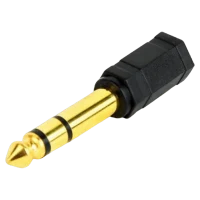 Adaptor Cablexpert A-6.35M-3.5F, 6.35 mm to 3.5 mm, Negru 2