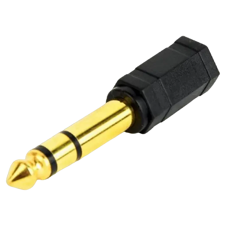 Adaptor Cablexpert A-6.35M-3.5F, 6.35 mm to 3.5 mm, Negru 2