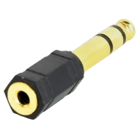 Adaptor Cablexpert A-6.35M-3.5F, 6.35 mm to 3.5 mm, Negru 3