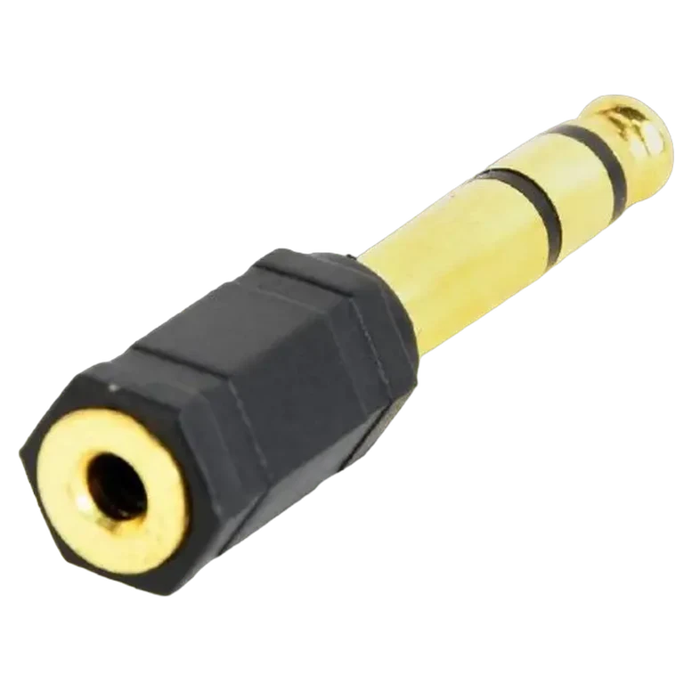 Adaptor Cablexpert A-6.35M-3.5F, 6.35 mm to 3.5 mm, Negru 3