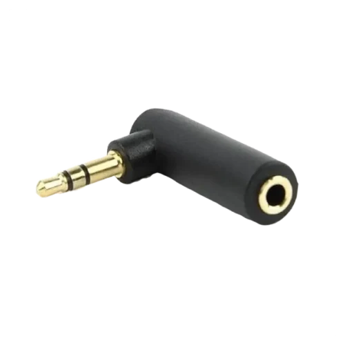 Аудио адаптер Cablexpert A-3.5M-3.5FL, Аналоговый, Черный