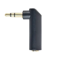 Adaptor audio Cablexpert A-3.5M-3.5FL, Analogic, Negru 2