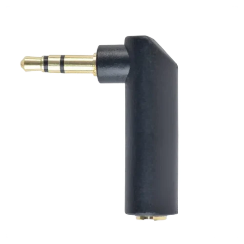 Аудио адаптер Cablexpert A-3.5M-3.5FL, Аналоговый, Черный