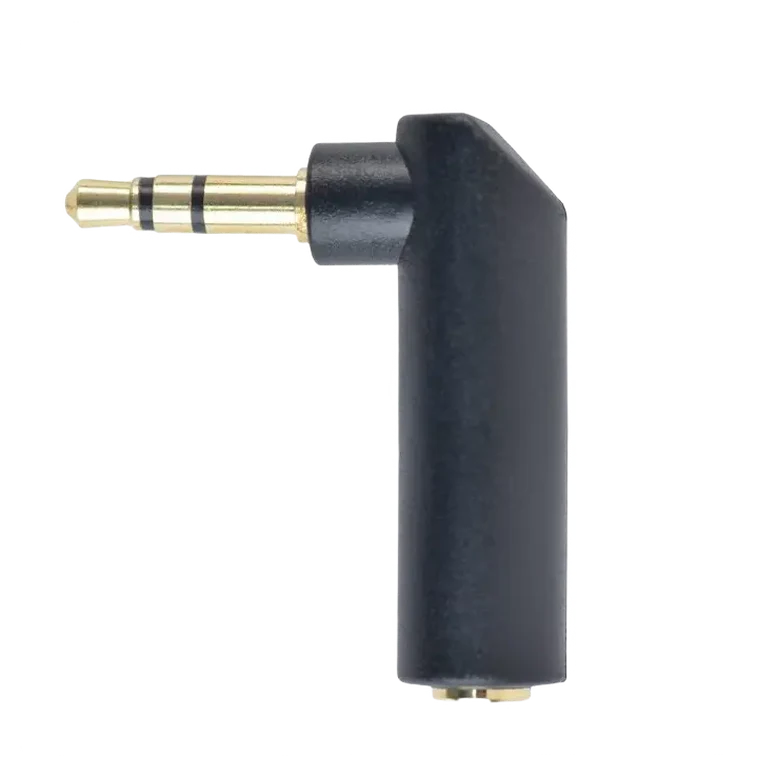 Adaptor audio Cablexpert A-3.5M-3.5FL, Analogic, Negru 2