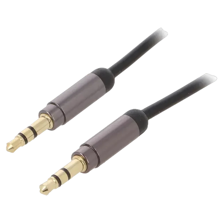 Cablu audio Cablexpert CCAP-444-0.75M, 3.5 mm, 0.75 m, Negru 2