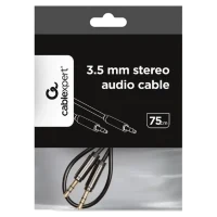 Cablu audio Cablexpert CCAP-444-0.75M, 3.5 mm, 0.75 m, Negru 3