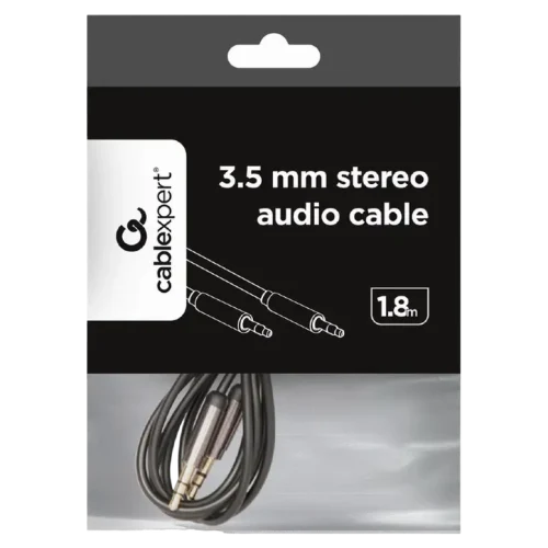 Cablu Cablexpert CCAP-444-6, 3.5 mm to 3.5 mm, 1.8 m, Negru