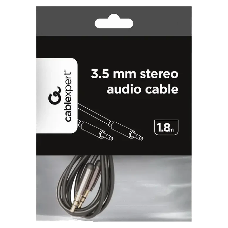 Cablu Cablexpert CCAP-444-6, 3.5 mm to 3.5 mm, 1.8 m, Negru 3