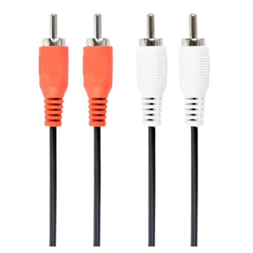 Кабель Cablexpert CCA-2R2R-6, RCA to RCA, 1.8 м, Черный