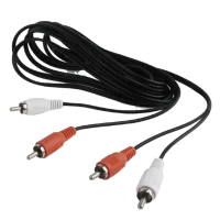 Cablu Cablexpert CCA-2R2R-6, RCA to RCA, 1.8 m, Negru 2
