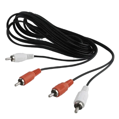Кабель Cablexpert CCA-2R2R-6, RCA to RCA, 1.8 м, Черный
