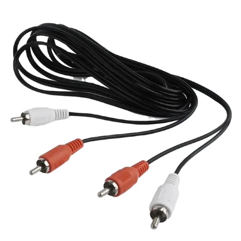 Cablu Cablexpert CCA-2R2R-6, RCA to RCA, 1.8 m, Negru 2