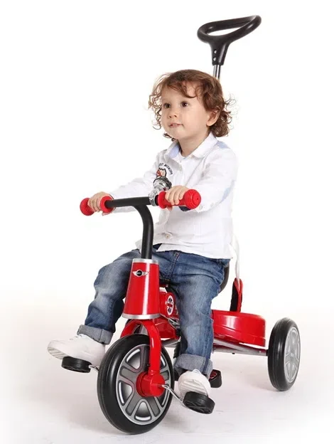 Детский велосипед Rastar Mini Cooper Fold Tricycle Bike 10" Red