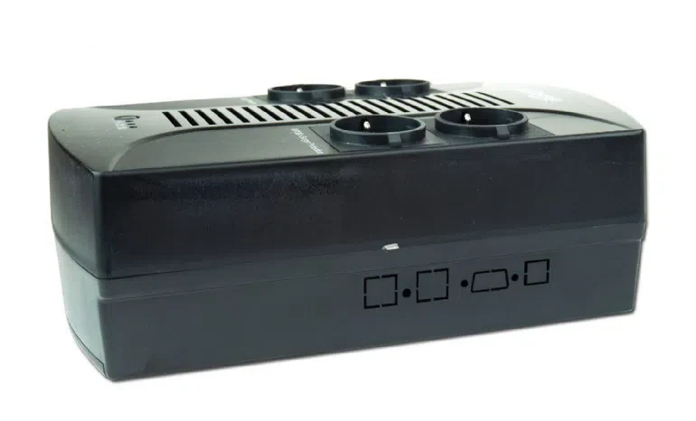 Gembird EnerGenie EG-UPS-001, 650VA / 390W, UPS with AVR, 4x Schuko outlets, LED status indication 4