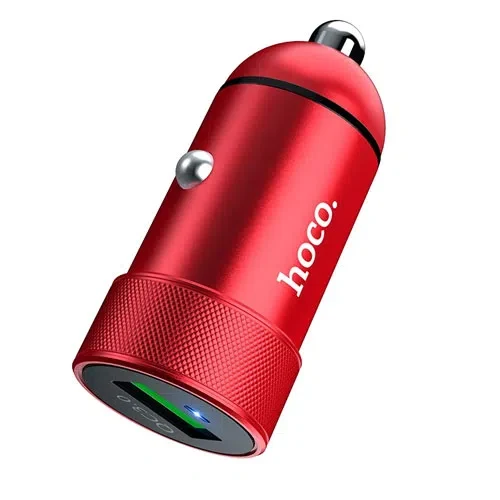 HOCO Z32 Speed Up single port QC3.0 car charger Red