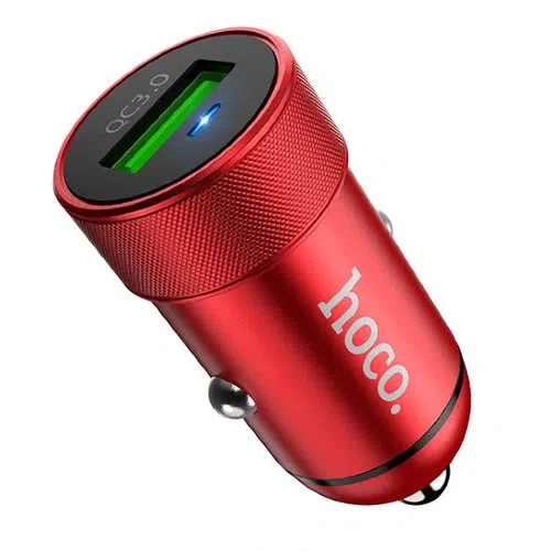 HOCO Z32 Speed Up single port QC3.0 car charger Red