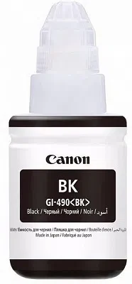Ink Bottle Canon GI-490 Bk, black, 135ml for PIXMA G1400/G2400/G3400