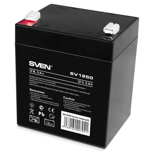 SVEN SV1250, Battery 12V 5AH
