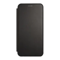 Flip case Smooth/plain leather for Xiaomi Redmi Note 10/10S Black 2