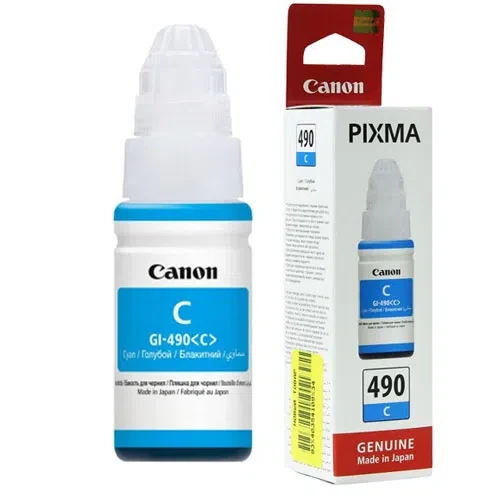 Ink Bottle Canon GI-490 C, cyan, 70ml for PIXMA G1400/G2400/G3400